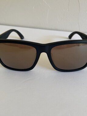 Puma PU0040SA 001 Suede Leather Black Brown Sunglasses 56-18 140 Case And Cloth